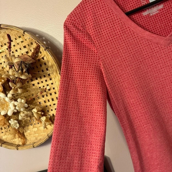 Adidas Aeroknit Climacool Longsleeve Vneck Shirt  Womens Size S - Picture 4 of 7